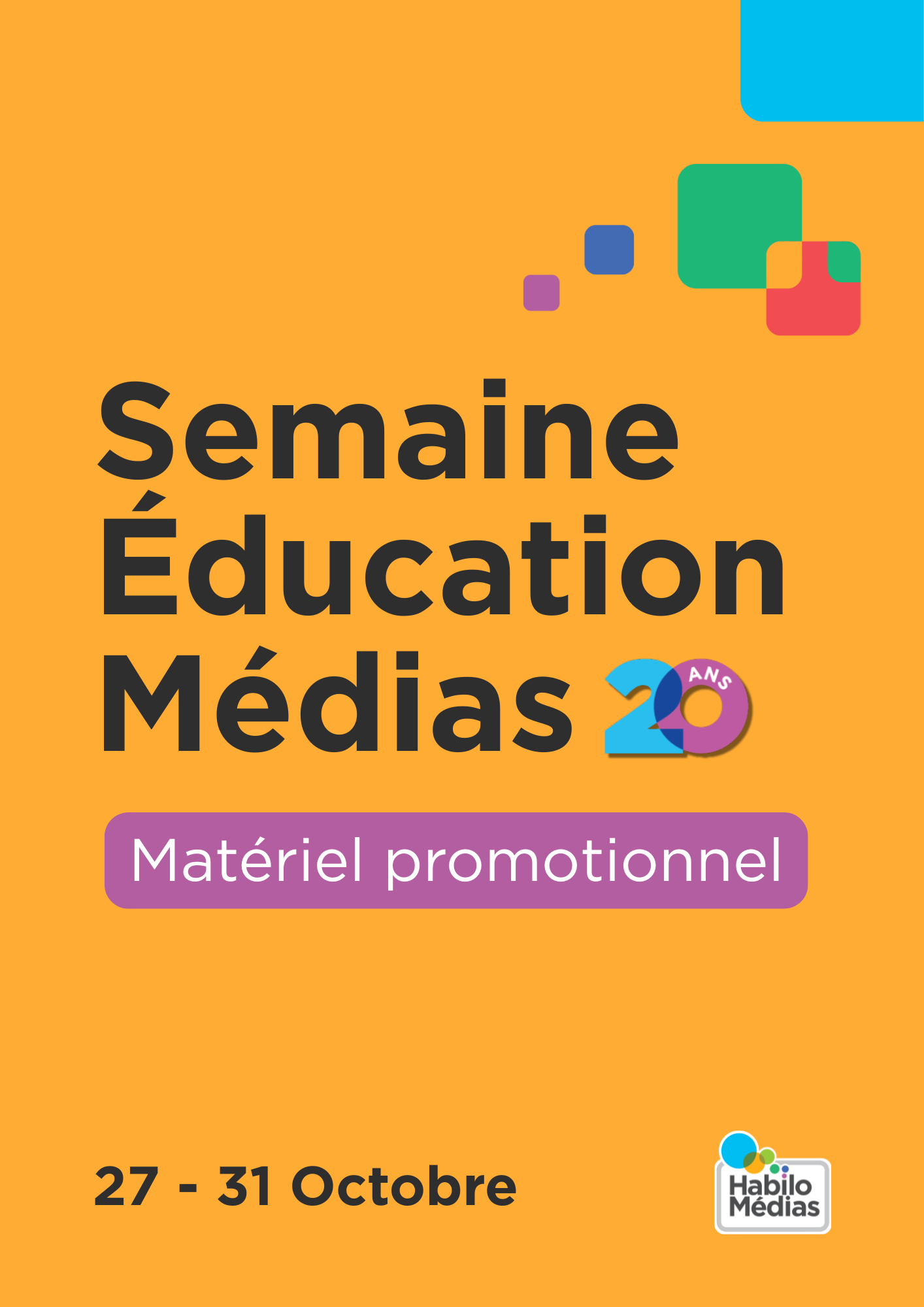 Matériel promotionnel Semaine Éducation Médias 2025