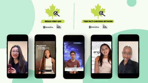 Captures d'écran de téléphone cellular montrant des adolescents en train de discuter.