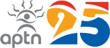 Logo du 25e anniversaire d'APTN