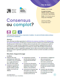 Leçon: consensus ou complot?