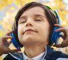 Image of child listening to music